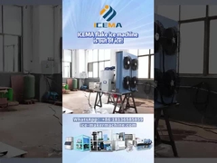 Máquina de hielo en escamas en puesta en marcha