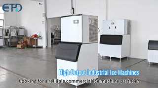 Soluciones para máquinas de hielo industriales Máquina de hacer hielo en tubos de alto rendimiento