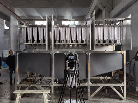 Cubo de hielo automático que hace máquina 8T/24h industrial para la fábrica de hielo de la industria de la bebida de la cafetería