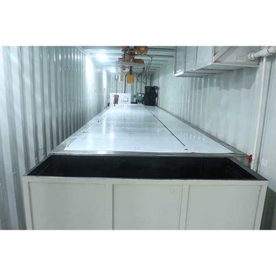 máquina de hielo industrial del bloque de la máquina de hielo del envase 10t/24h R404a R22