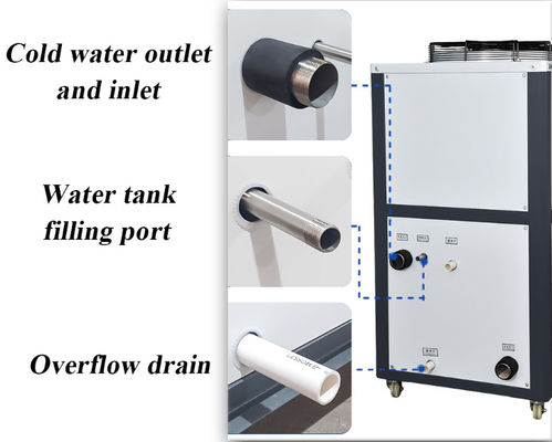 Enfriador de agua fría comercial Refrigeración por aire de baja temperatura 3HP