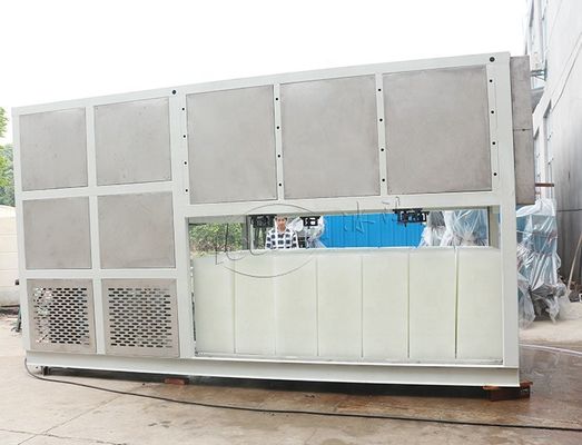 Máquina industrial de fabricación de ladrillos de hielo con enfriamiento directo de 20 toneladas