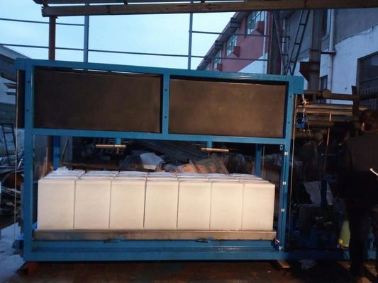 Pequeña refrigeración por agua de enfriamiento directa del aire de la máquina de hielo de bloque 5t 380V