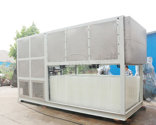 Máquina de hielo de bloque de enfriamiento directo 5000KG 5T CE 1800W