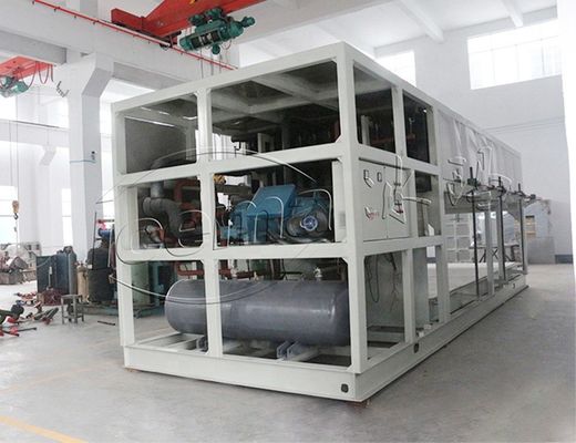 Agua dulce de enfriamiento directa de la máquina de hielo de bloque de R22 R404A 10 toneladas de industrial
