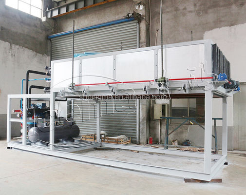 Refrigeración por agua dulce de la máquina para fabricar bloques de hielo transparente 20T