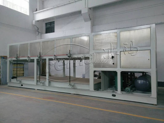Máquina de hielo de bloque de enfriamiento directo industrial 15T 118KW