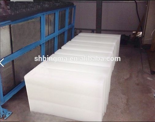 Aprobación CE Pesca Productos del mar Máquina para hacer hielo automática de bloque de 20 toneladas de enfriamiento directo