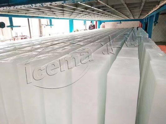 6450*2360*2530mm L*W*H Máquina para hacer bloques de hielo seco con capacidad diaria de 1 a 10 toneladas