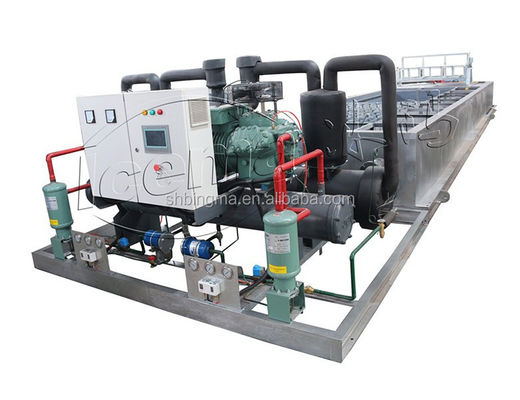 Máquina de hielo de bloque de refrigeración de salmuera 10T 380V 3P