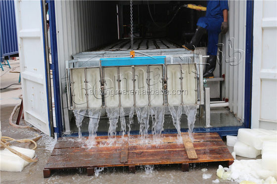 Máquina de hielo de bloque de refrigeración de salmuera 10T 380V 3P