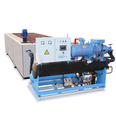 máquina de hielo de bloque de la refrigeración de 1T 2T 3T Brine 5T 6T 8T 10T