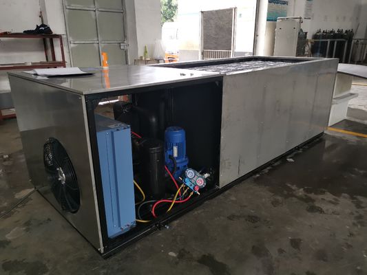 Agua salada industrial de la máquina de hielo del bloque de la refrigeración de la salmuera 2T/24H para la fábrica de hielo/la conservación en cámara frigorífica/el enfriamiento/fresco