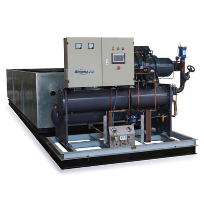 agua salada industrial de la máquina de hielo del bloque de la refrigeración de la salmuera 25T/24H