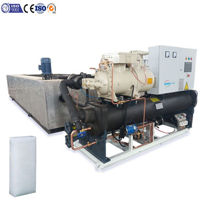Tipo de salmuera Industrial Máquina para fabricar bloques de hielo de 10 toneladas 380V