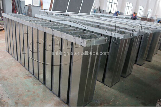 Tipo de salmuera Industrial Máquina para fabricar bloques de hielo de 10 toneladas 380V