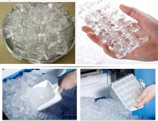 Cubo de hielo automático que hace máquina 8T/24h industrial para la fábrica de hielo de la industria de la bebida de la cafetería