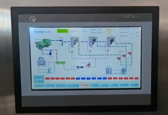 cubo de hielo grande automático de la máquina de hacer hielo industrial 3T/24h para la cafetería/la bebida/la industria/la fábrica de hielo