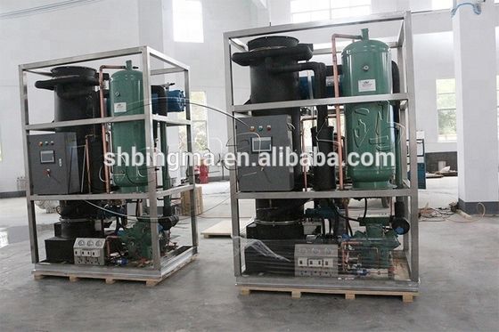Máquina de hielo por tubos industriales 3T/día CE sistema de fabricación de hielo por tubos comercial para mantenerlo fresco