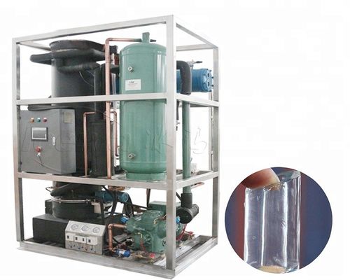 Máquina de hielo por tubos industriales 3T/día CE sistema de fabricación de hielo por tubos comercial para mantenerlo fresco