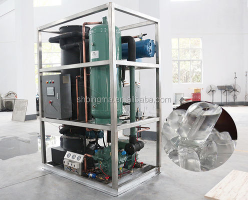 Máquina de hielo por tubos industriales 3T/día CE sistema de fabricación de hielo por tubos comercial para mantenerlo fresco