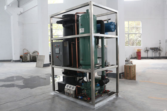 Máquina de hielo por tubos industrial 1T/24H para procesamiento de alimentos en laboratorio de la industria gastronómica