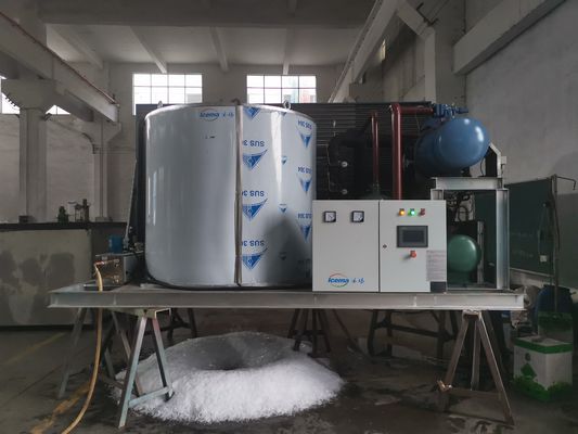 Refrigeración directa de la máquina de hielo en escamas de agua dulce de 20 toneladas