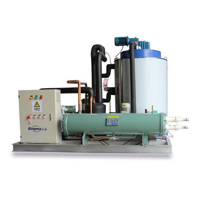 Máquina automática de hielo en escamas de agua dulce 50 toneladas de enfriamiento directo