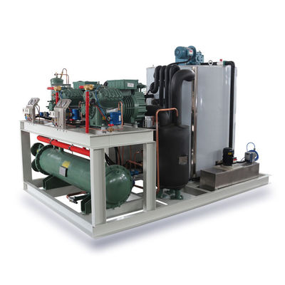 Buen precio 8000KG/24H Sistema automático de almacenamiento de hielo Máquinas para hacer hielo en volutas Industria comercial en línea