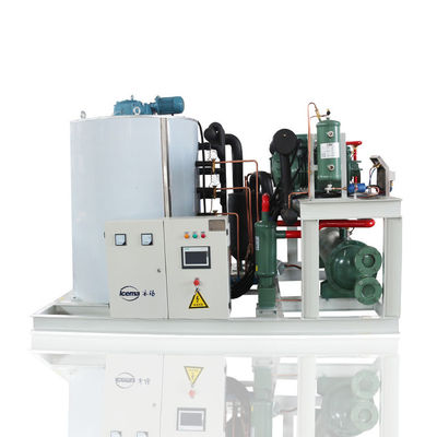 10T/24H Sistema automático de almacenamiento de hielo Máquinas para hacer hielo en volúmenes Industria comercial para refrigeración de mariscos/frescos/betón