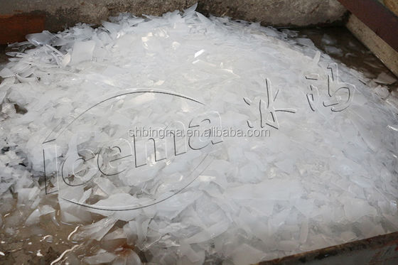 Máquina de hielo en escamas de agua dulce de 1 tonelada Comercial 380V 220V