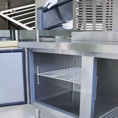 Refrigerador de banco de trabajo 200L R134A Congelador de banco de trabajo refrigerado por aire