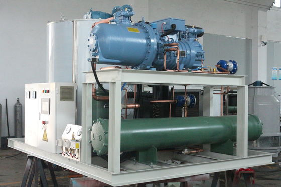 máquina industrial de las escamas de hielo de la nieve de la máquina de hielo de la escama 300KG-40T para la pesca fresca de los mariscos