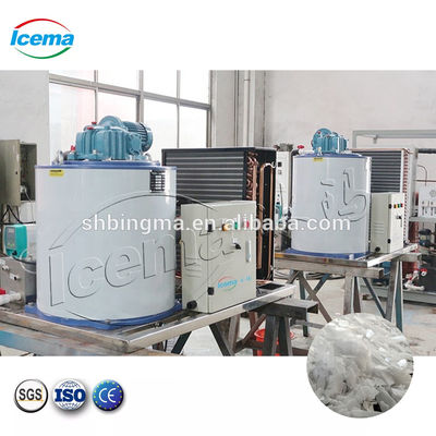 Máquina de hielo en escamas de agua dulce de 30 toneladas 220V industrial automática