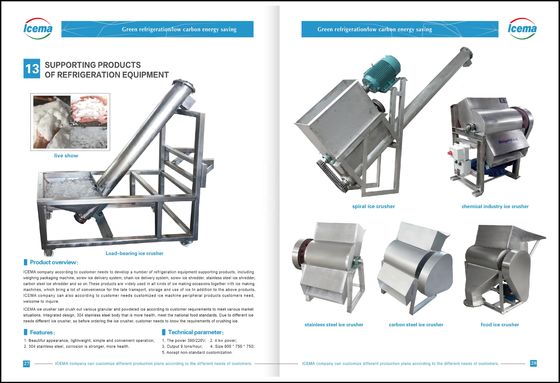 anuncio publicitario de la máquina de la máquina de afeitar del hielo del acero inoxidable del CE de la máquina de la trituradora de hielo 9T/H