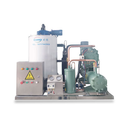 Buen precio Máquina de hielo automática en escamas del agua de mar 1 tonelada de anuncio publicitario para la piscifactoría de alimentos en línea