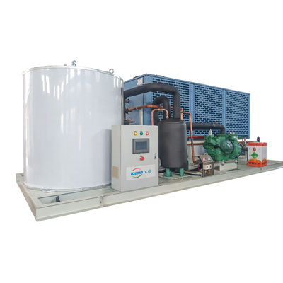 Máquina de hielo automática en escamas del agua de mar 1 tonelada de anuncio publicitario para la piscifactoría de alimentos