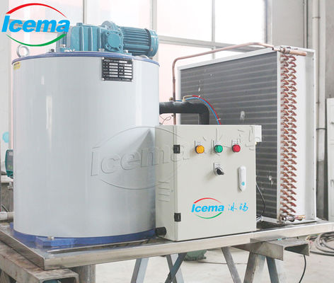 Máquina para hacer hielo en bloques o copos de hielo barata y comercial