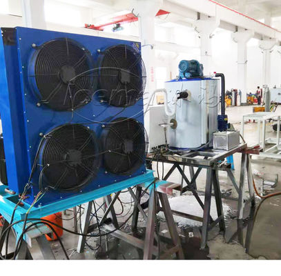 Máquina de hielo en escamas de agua de mar comercial de 1 tonelada 400 kg 380 V