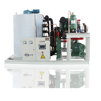 Máquina de hielo en escamas de agua de mar de 10 toneladas Comercial 32kw ​​380V