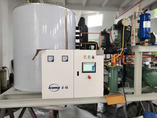 China 50 toneladas/día máquina de hielo de cristales de nieve en contenedores para refrigeración con precio de fábrica
