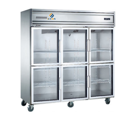 1350L Restaurante Congelador comercial Congelador vertical Equipo de refrigeración de frigorífico vertical