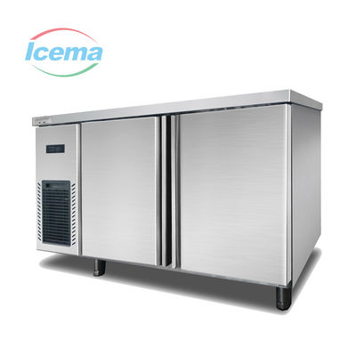 Frigorífico de acero inoxidable con contenedores ajustables y tecnología de refrigeración R404A