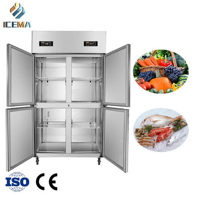 baja temperatura elegante libre de Frost comercial del congelador de refrigerador vertical 797L para el restaurante