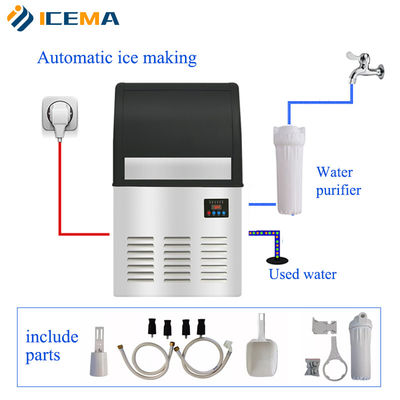 máquina comercial del cubo de hielo 60kg/24H automática para el hogar/el restaurante/la tienda/la consumición/la barra