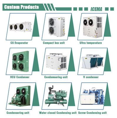 Unidad de refrigeración del compresor de la unidad de condensación refrigerada por aire de 230V 380V