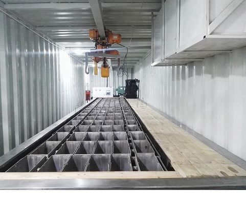 Tienda de alimentos Contenedor industrial Bloqueador de hielo Fabricante de hielo Peso 25kg 50kg 100kg Consumo