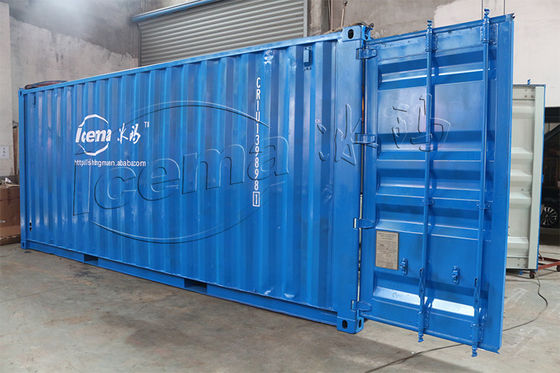 Emerson 3 toneladas de refrigeración directa ICEMA Containerized Block Ice Plant