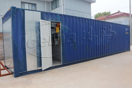 Emerson 3 toneladas de refrigeración directa ICEMA Containerized Block Ice Plant