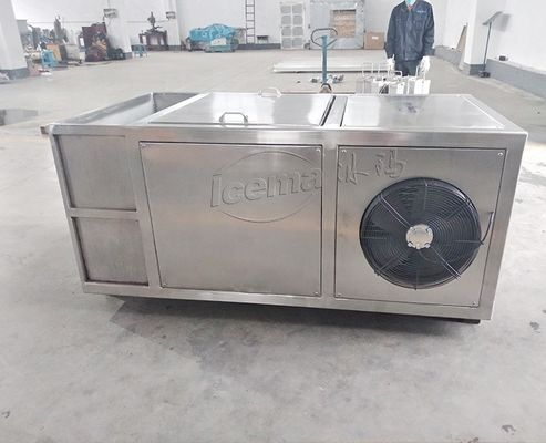Mini planta de hielo 1 tonelada máquina de bloque de hielo compacto con componentes Schneider Electric